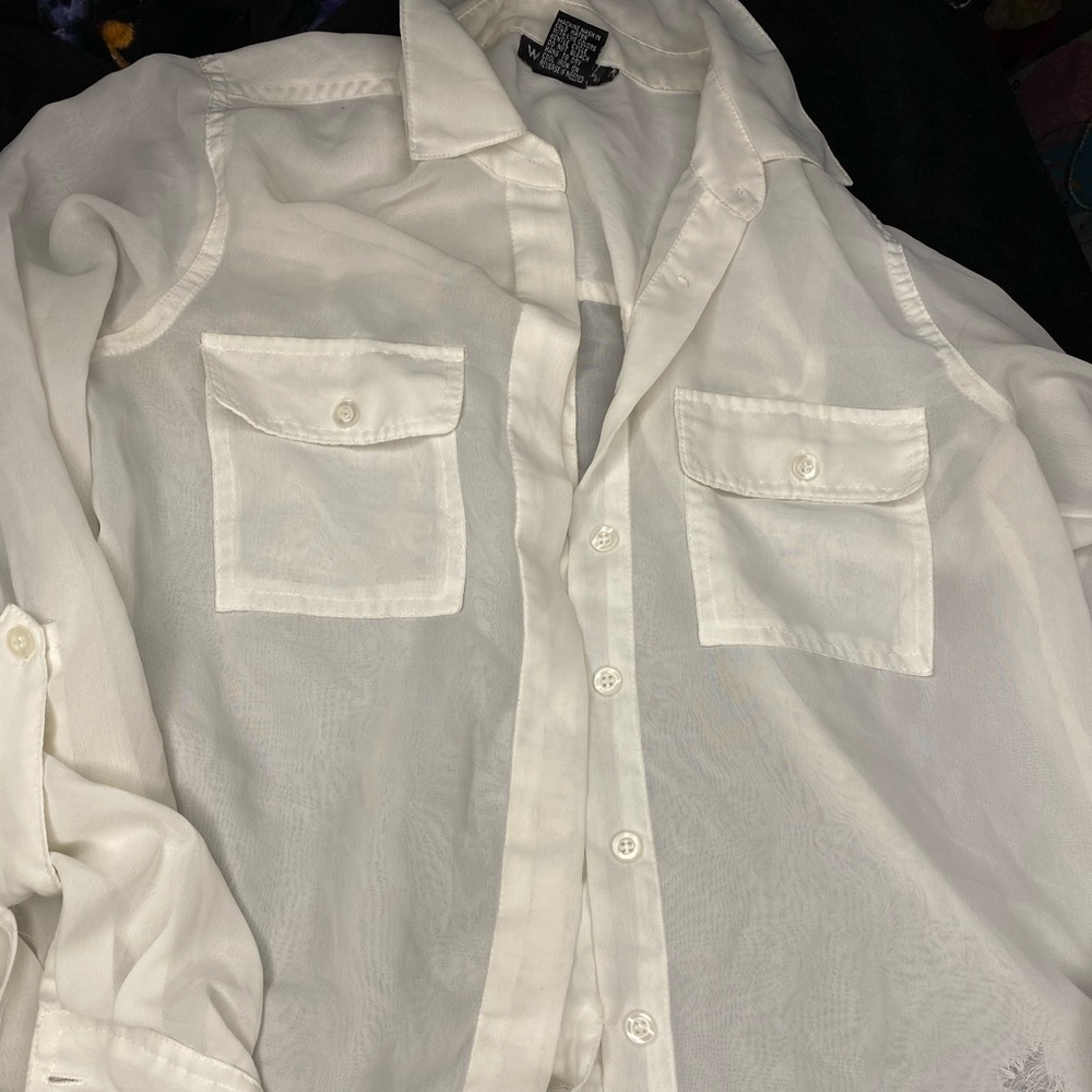 Wet seal sheer blouse